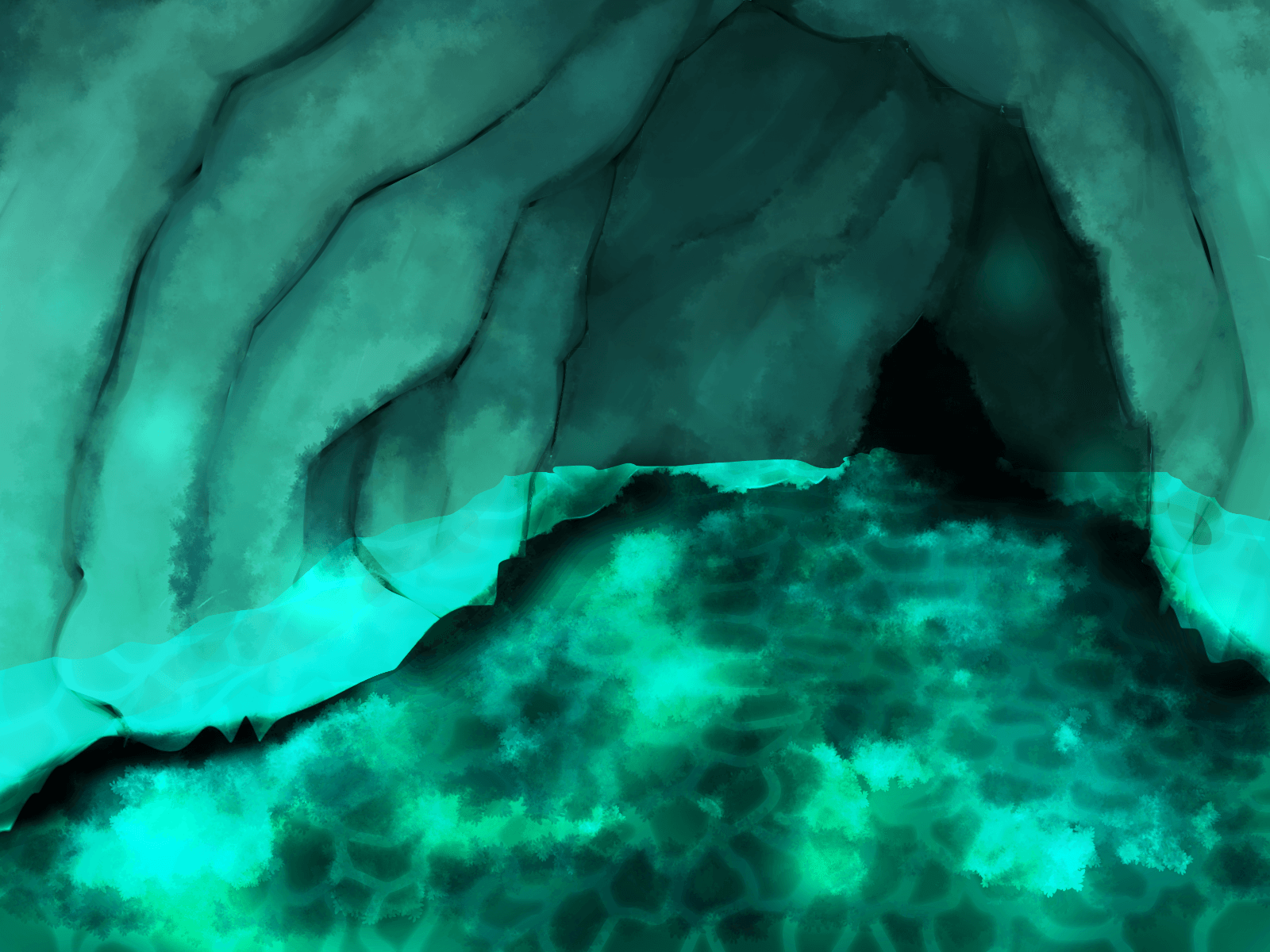 幻想的な洞窟写真